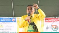 Golkar Pohuwato yang dipimpin langsung oleh Ketua Nasir Giasi, menyampaikan orasi politik di hadapan ratusan masyarakat dari 5 Kecamatan, yakni Wanggarasi, Lemito, dan Popayato serumpun.