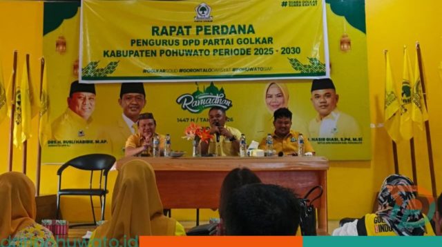 Rapat Perdana Pengurus DPD Partai Golkar Kabupaten Pohuwato Periode 2025-2030